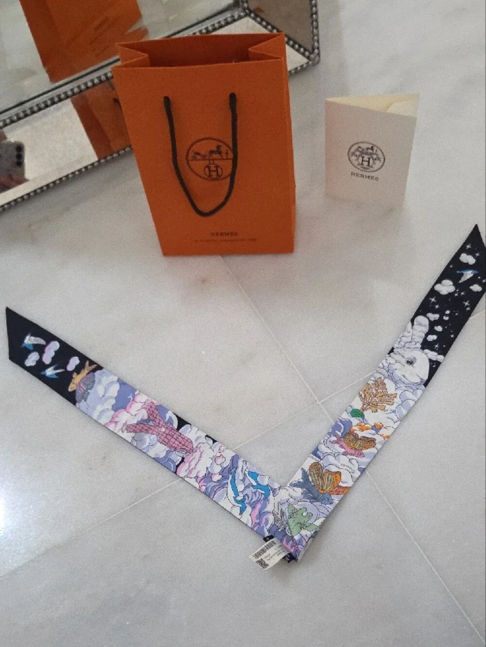Hermes Silk Twilly BRAND NEW WITH TAGS!
